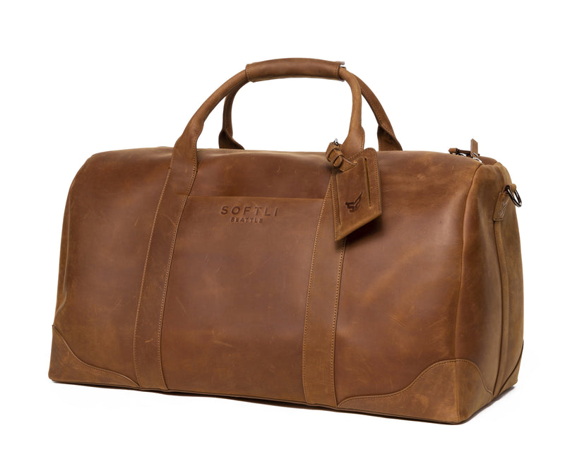 Weekender Duffel Bag with Satin Tie - MsLovely