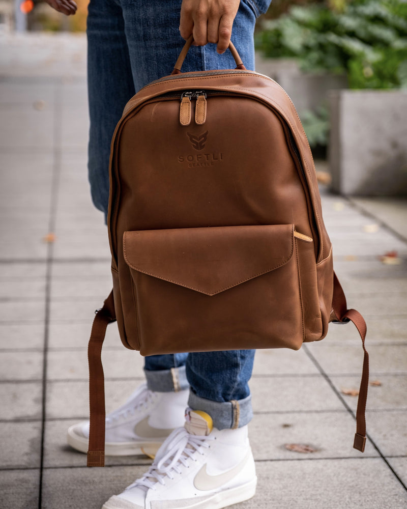 SOFTLI Leather Backpack