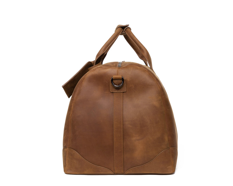 SOFTLI Leather Duffle Bag - Cognac